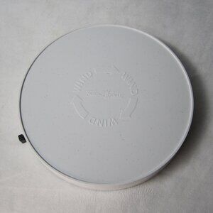 Vintage Nordic Ware White Mini Micro-Go-Round Microwave Turntable Rotating Tray